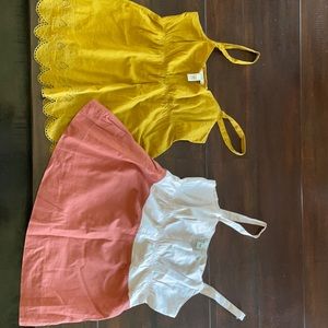 JCrew Lined Tanks